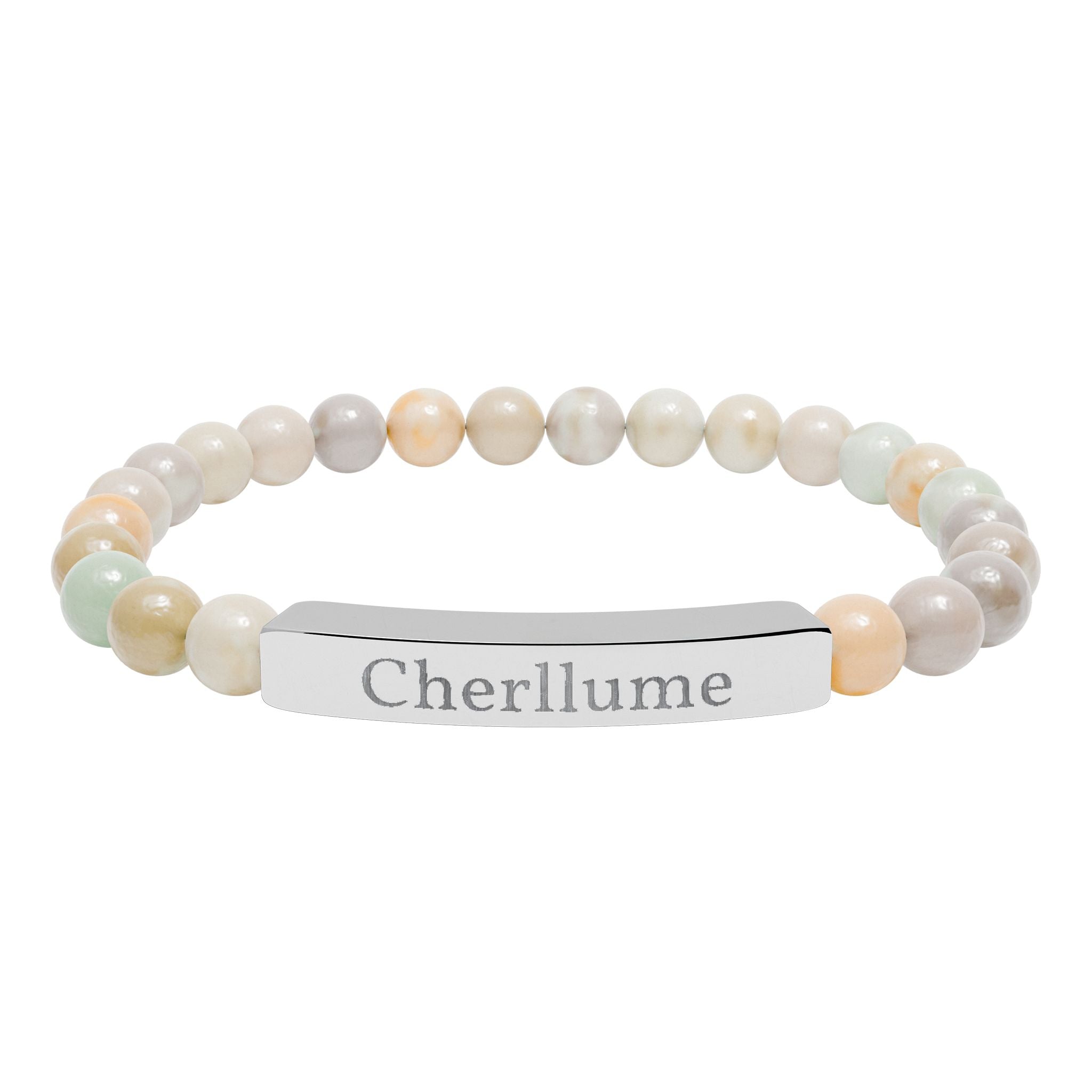 Grounded in You — Engravable Stone Stretch Bracelet