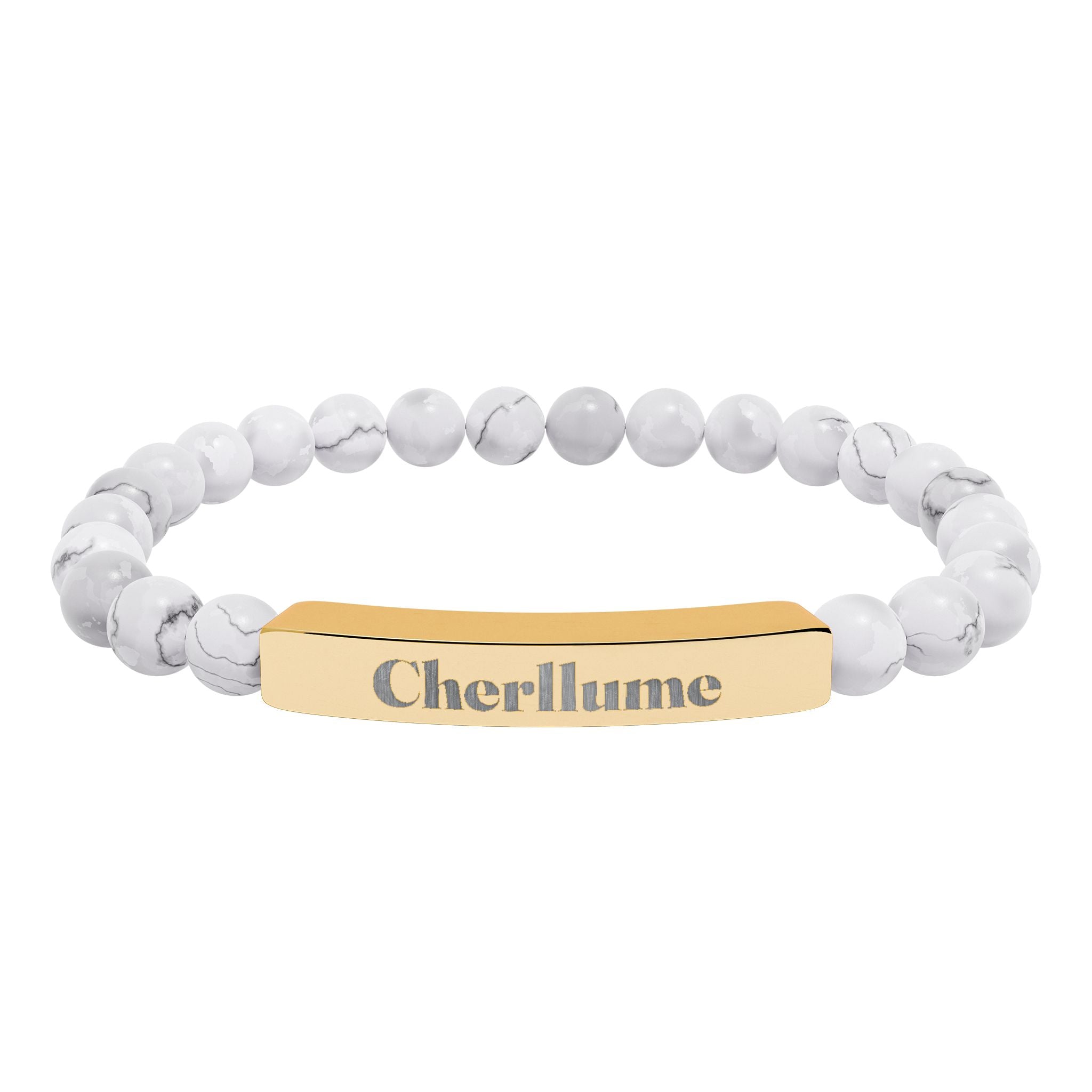 Grounded in You — Engravable Stone Stretch Bracelet