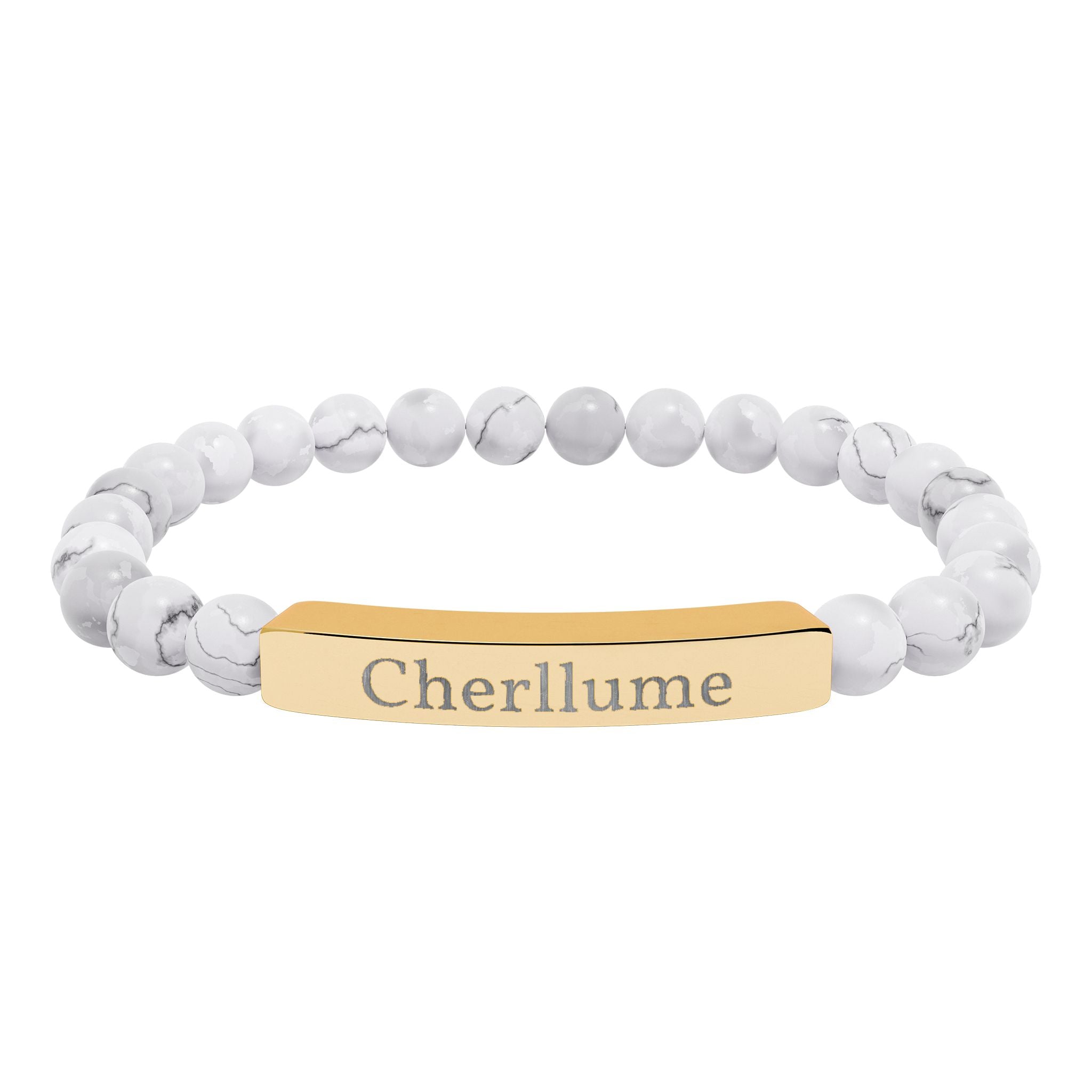 Grounded in You — Engravable Stone Stretch Bracelet