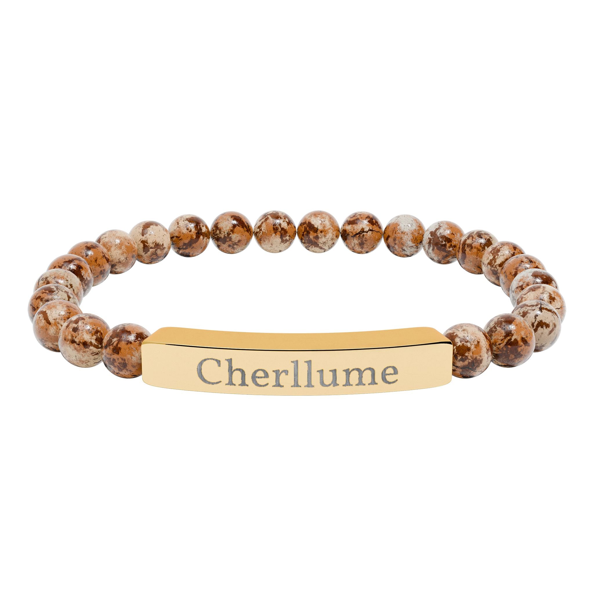 Grounded in You — Engravable Stone Stretch Bracelet