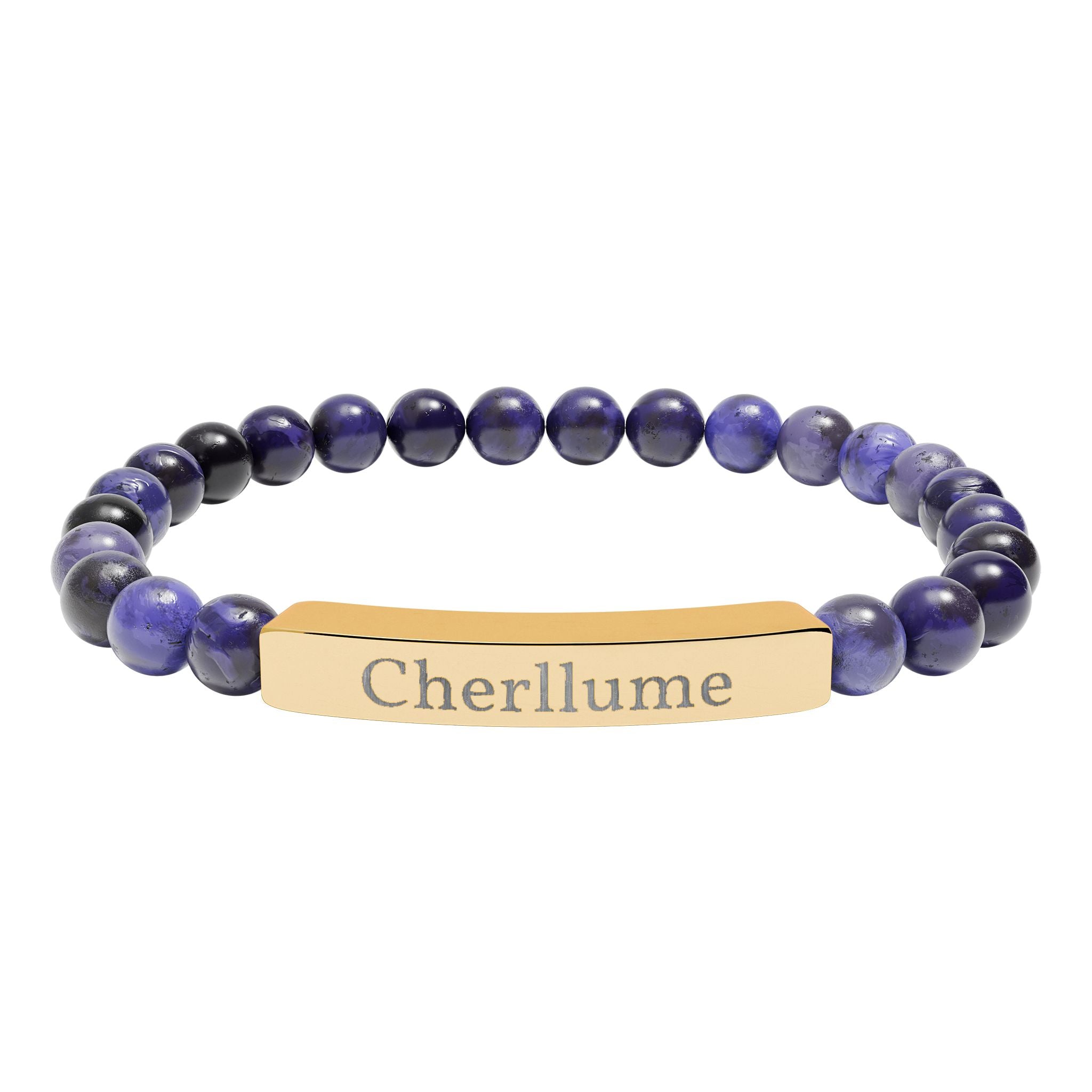 Grounded in You — Engravable Stone Stretch Bracelet