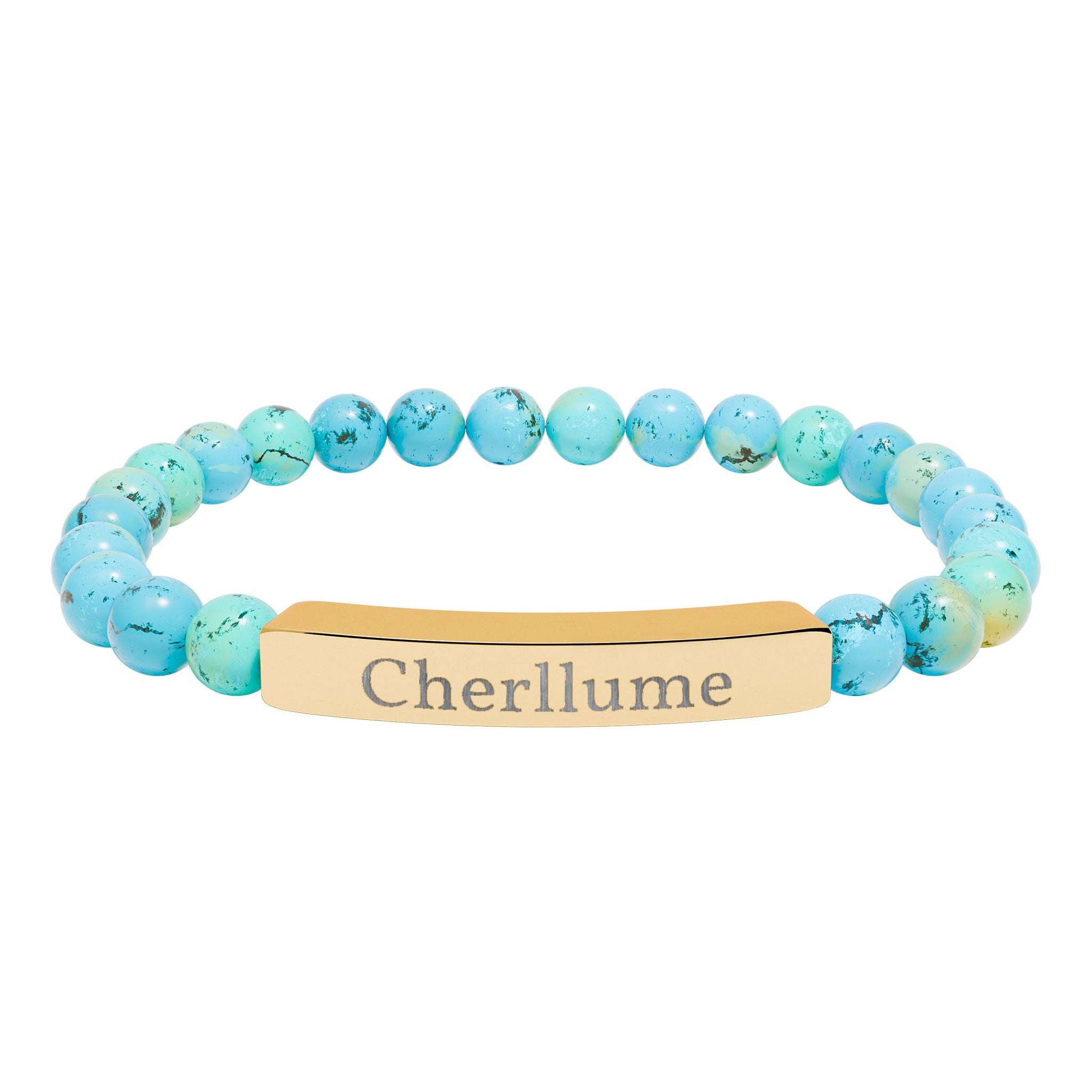 Grounded in You — Engravable Stone Stretch Bracelet