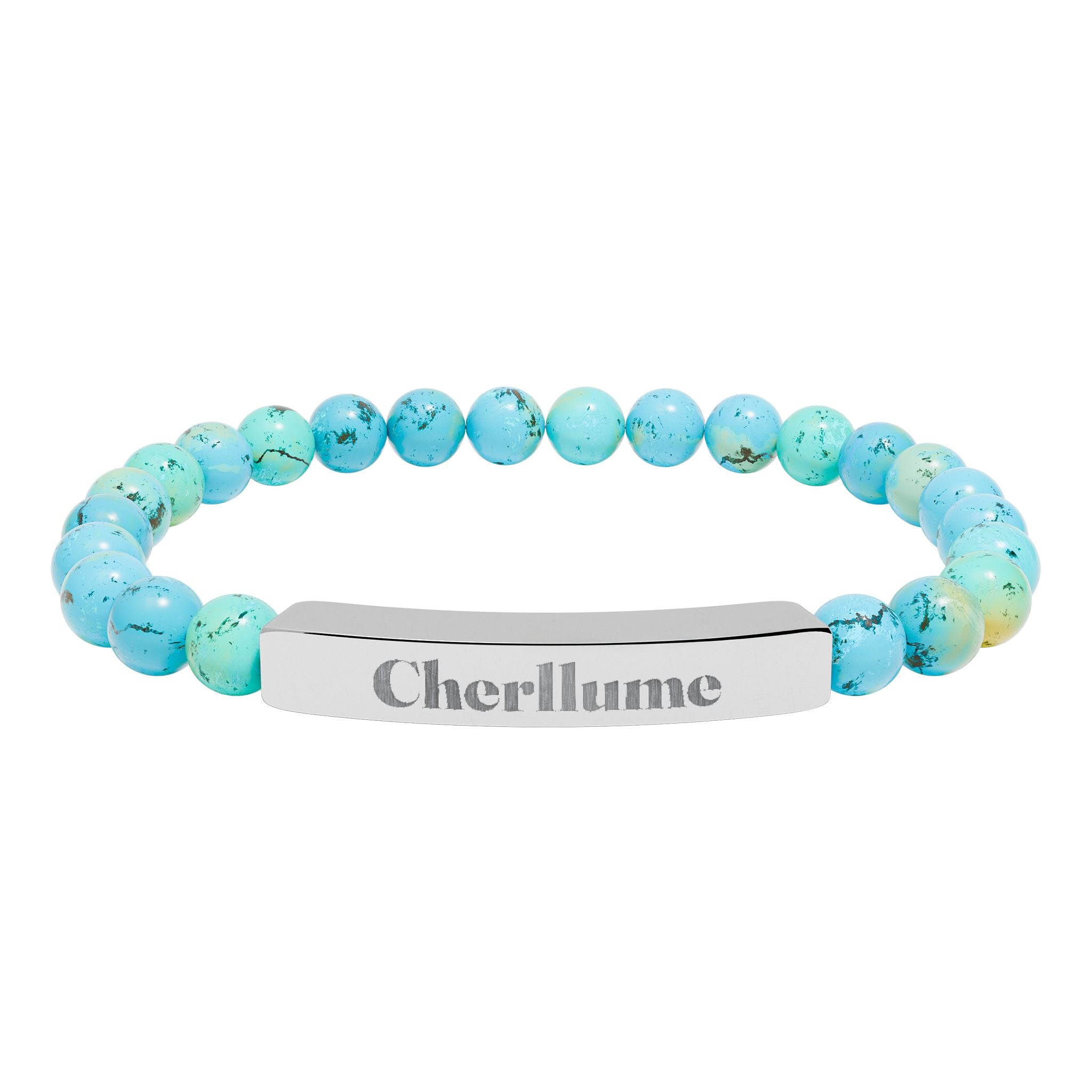 Grounded in You — Engravable Stone Stretch Bracelet