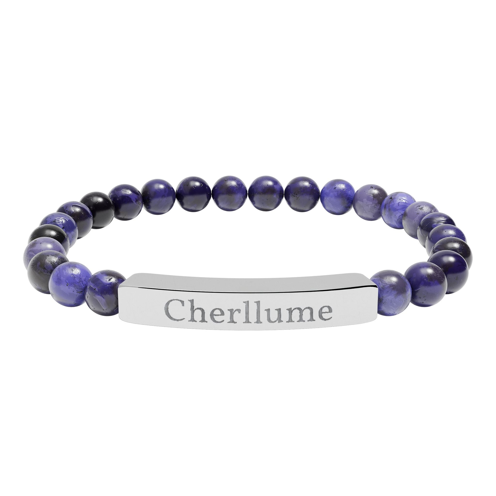 Grounded in You — Engravable Stone Stretch Bracelet