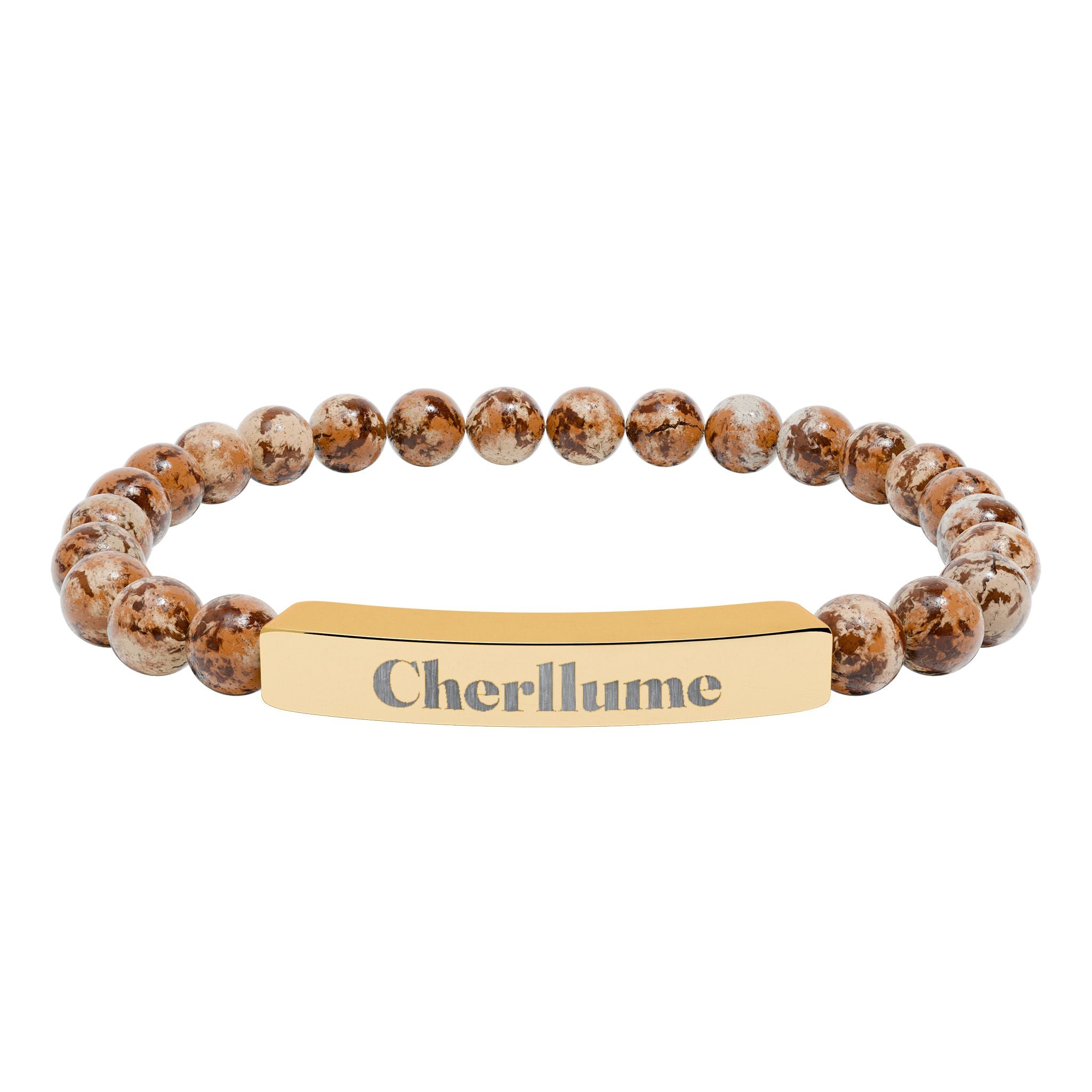 Grounded in You — Engravable Stone Stretch Bracelet