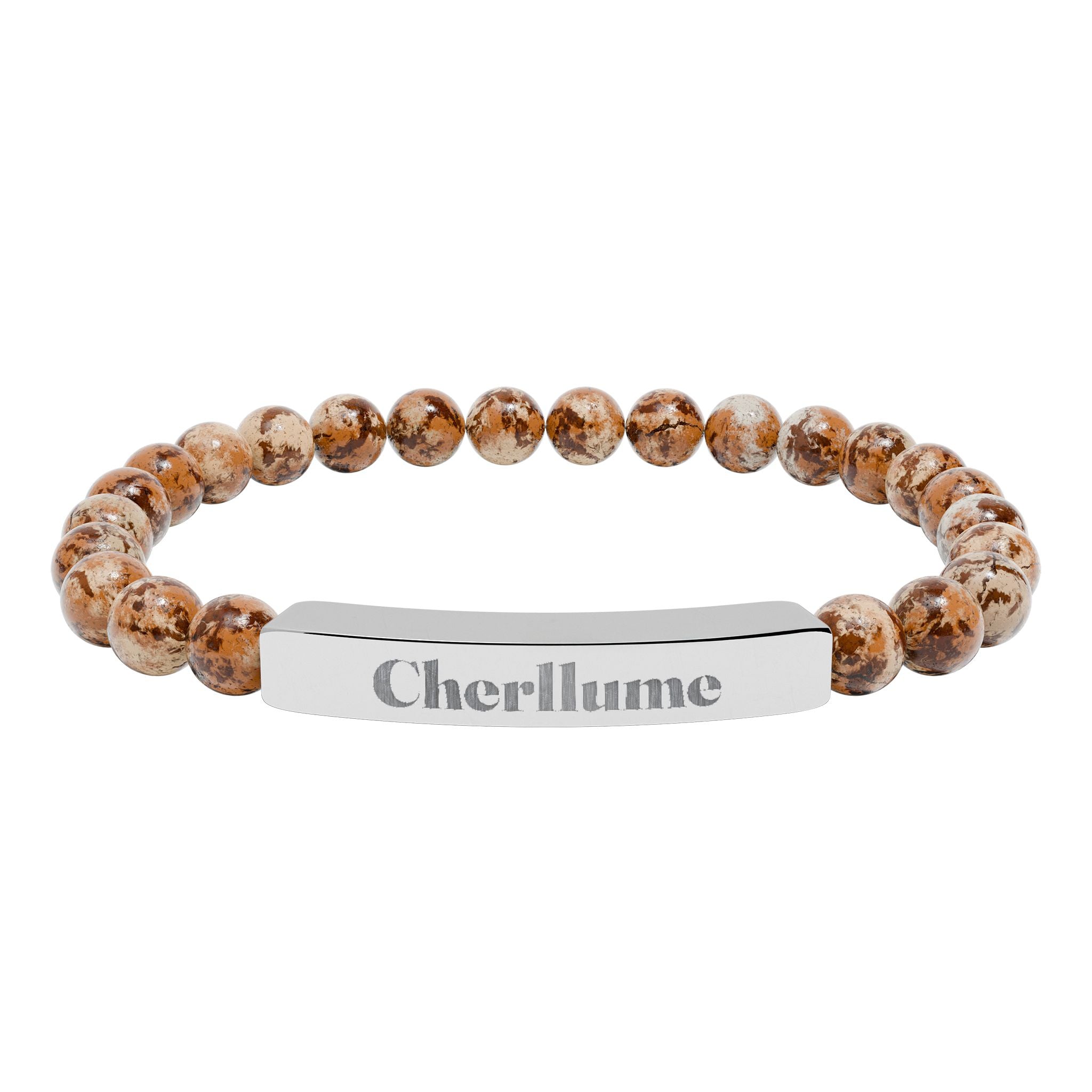 Grounded in You — Engravable Stone Stretch Bracelet