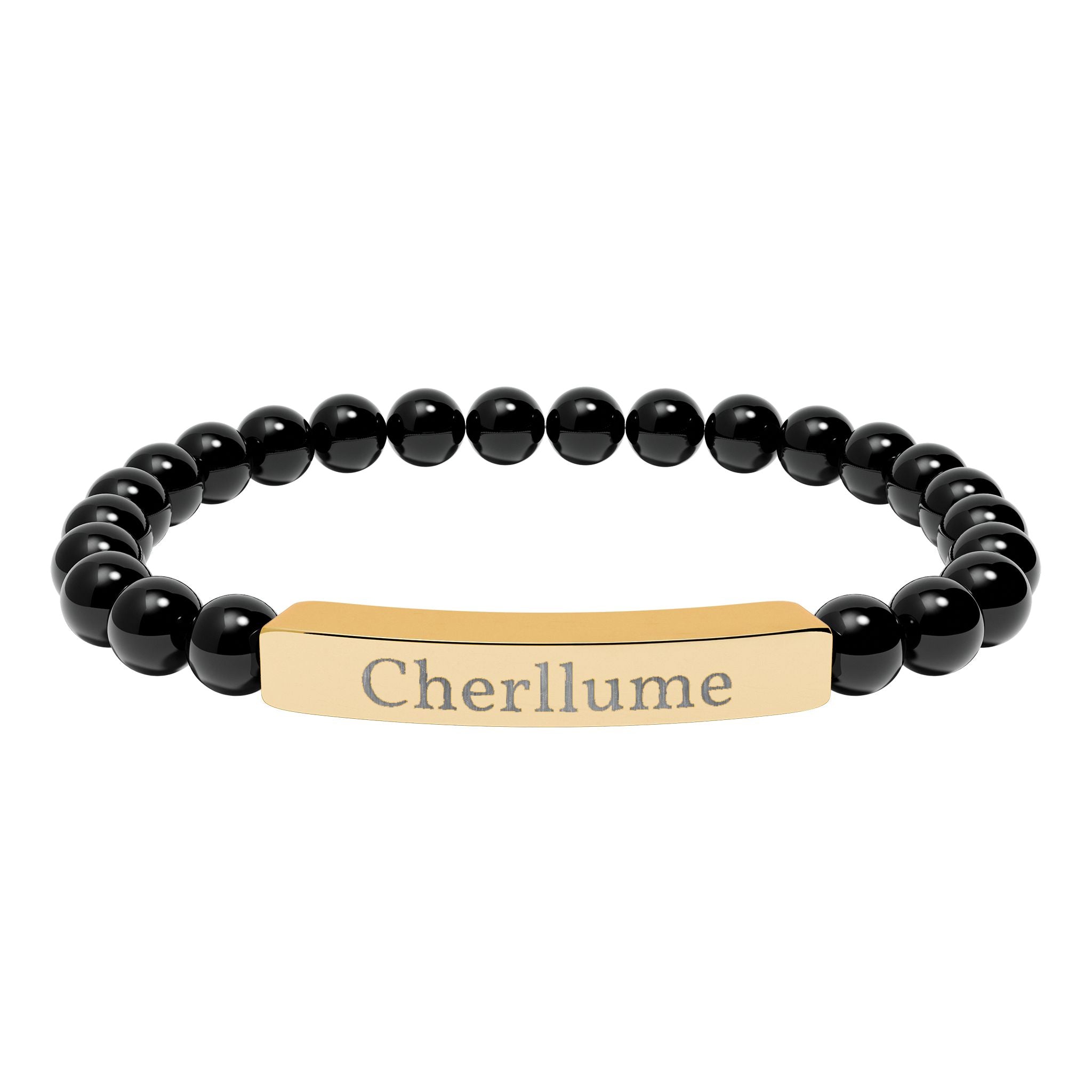 Grounded in You — Engravable Stone Stretch Bracelet