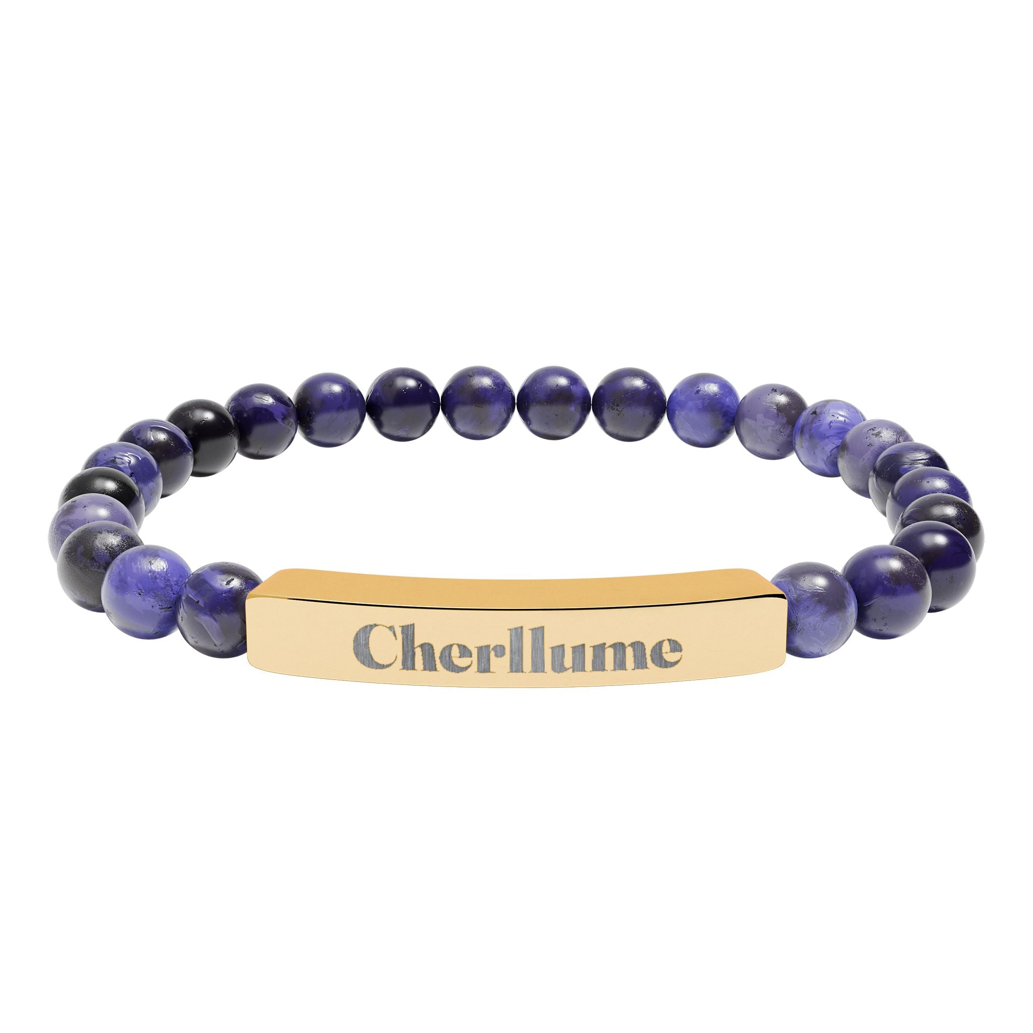 Grounded in You — Engravable Stone Stretch Bracelet