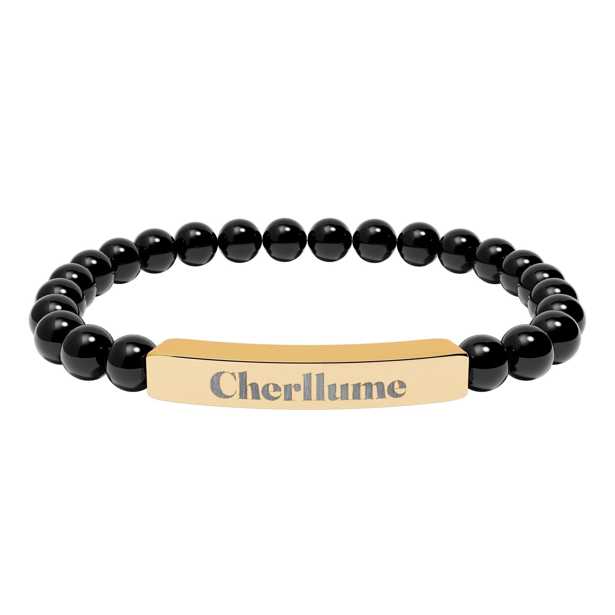 Grounded in You — Engravable Stone Stretch Bracelet