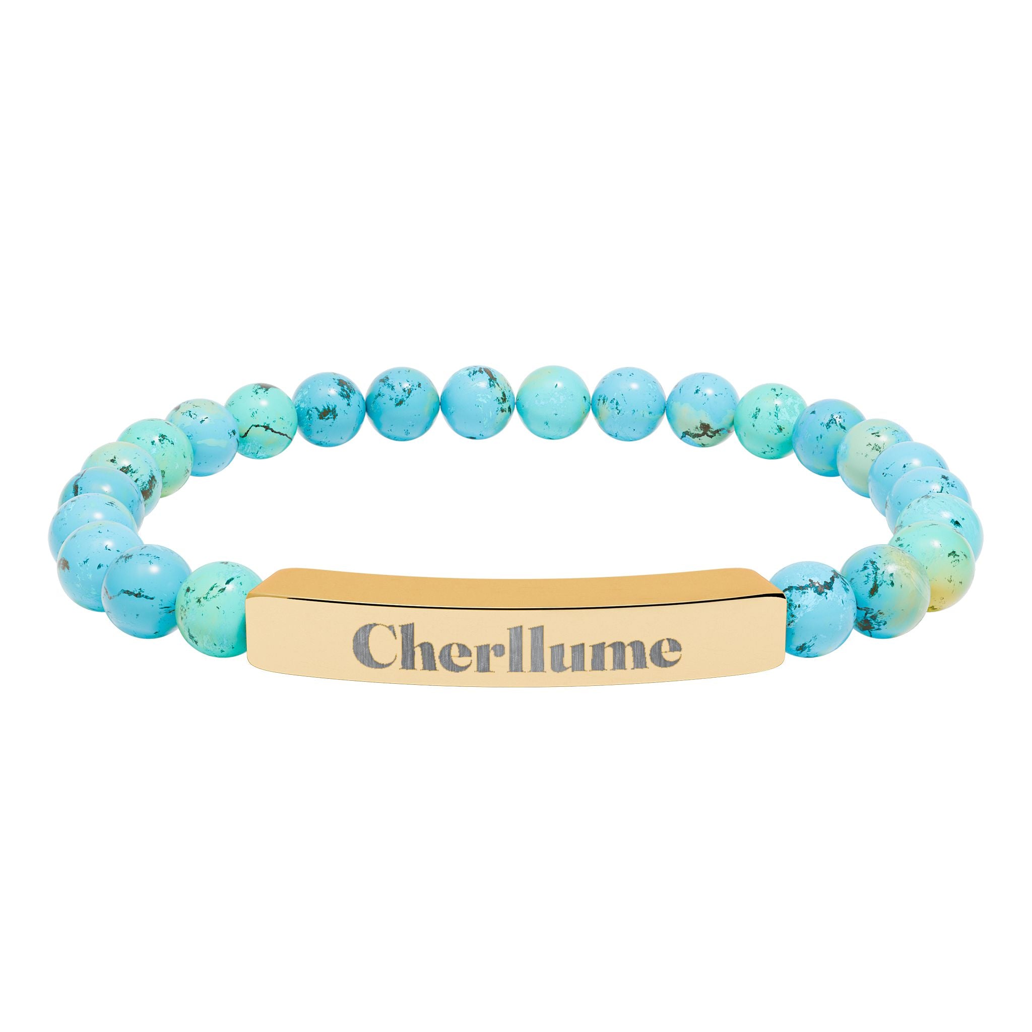 Grounded in You — Engravable Stone Stretch Bracelet