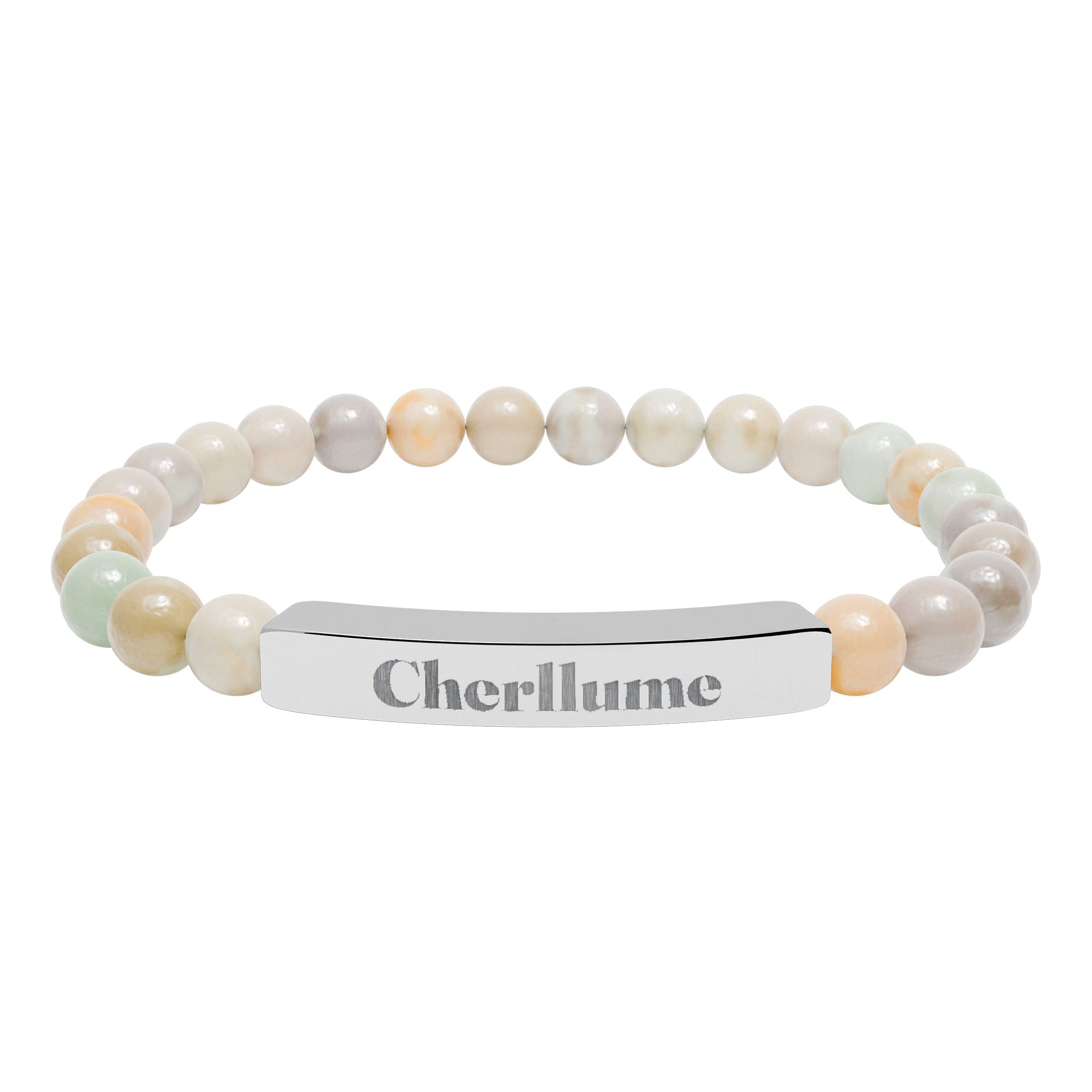 Grounded in You — Engravable Stone Stretch Bracelet
