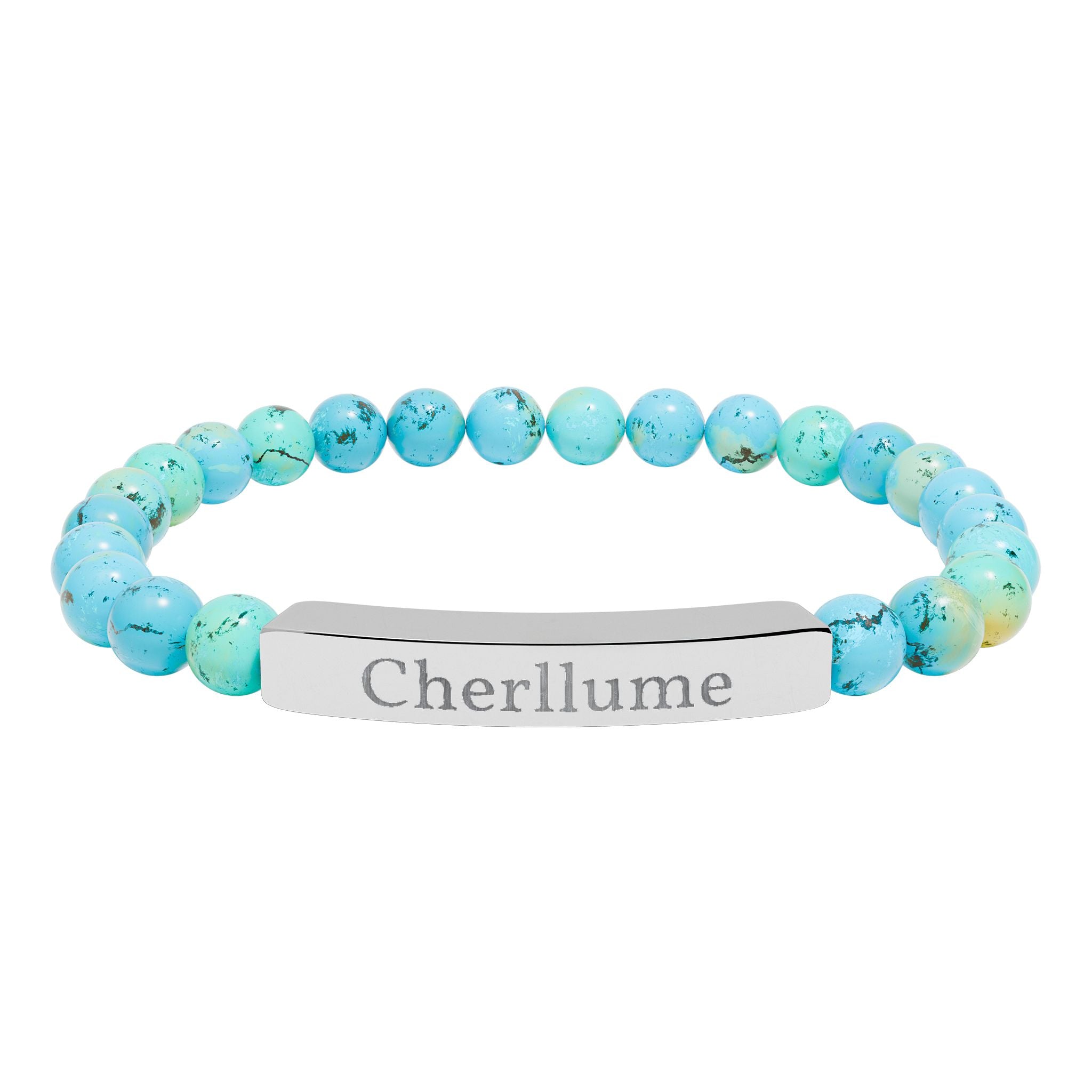 Grounded in You — Engravable Stone Stretch Bracelet