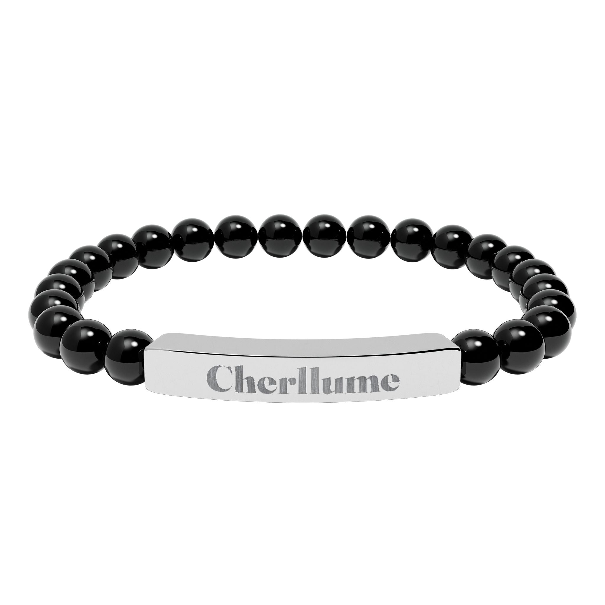 Grounded in You — Engravable Stone Stretch Bracelet