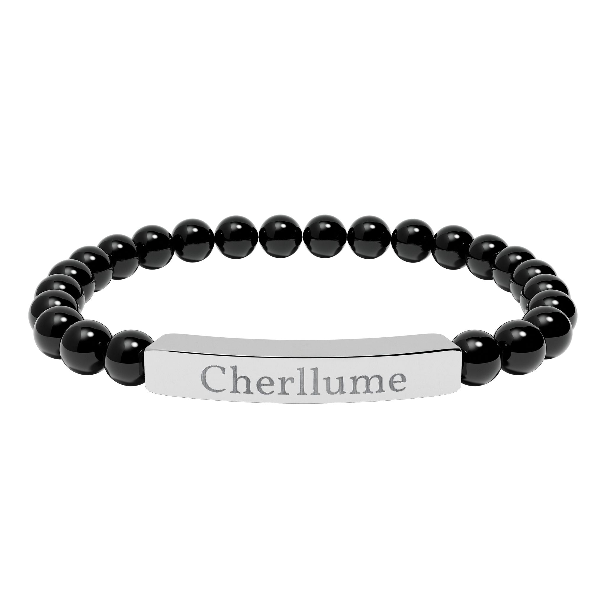 Grounded in You — Engravable Stone Stretch Bracelet