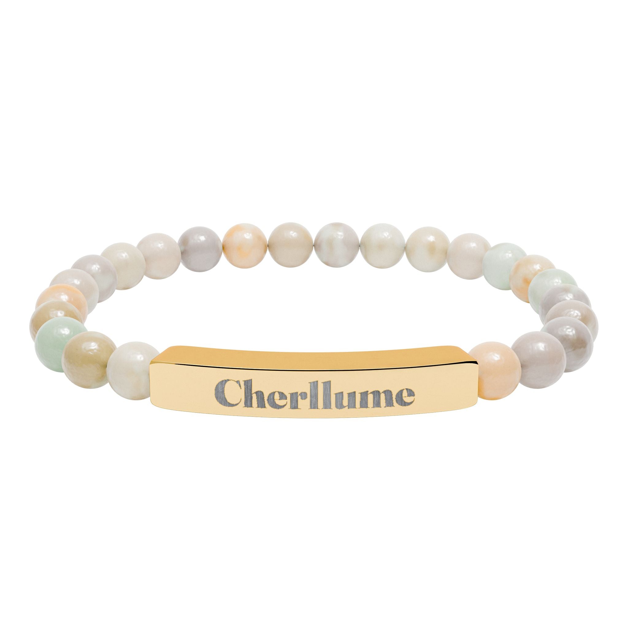 Grounded in You — Engravable Stone Stretch Bracelet